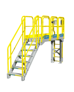 Industrial Catwalk Stair Configuration