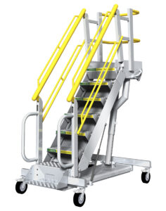 Mobile Self Leveling Stair Work Platform