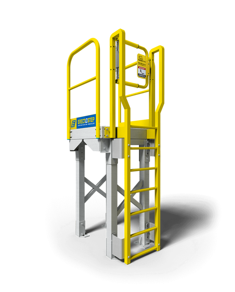 Skip Platform Ladder Platform Ladders - Metal Stairs